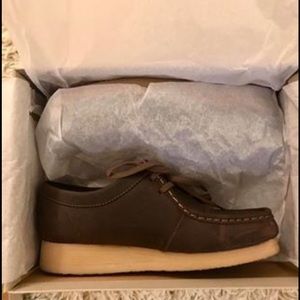 Clarks Padmora brown smooth Oxford shoes